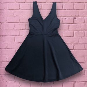 V Neck Skater Dress